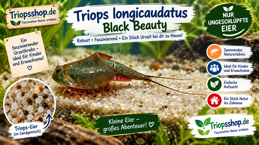 Triops longicaudatus Black Beauty